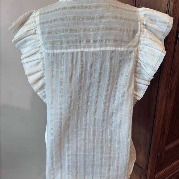 Express White Ruffled Blouse - Picture 3 of 6